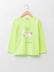 Multi Color T-Shirt For Kids Girls