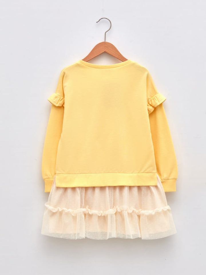 Yellow Colored Dress For Kids Girls