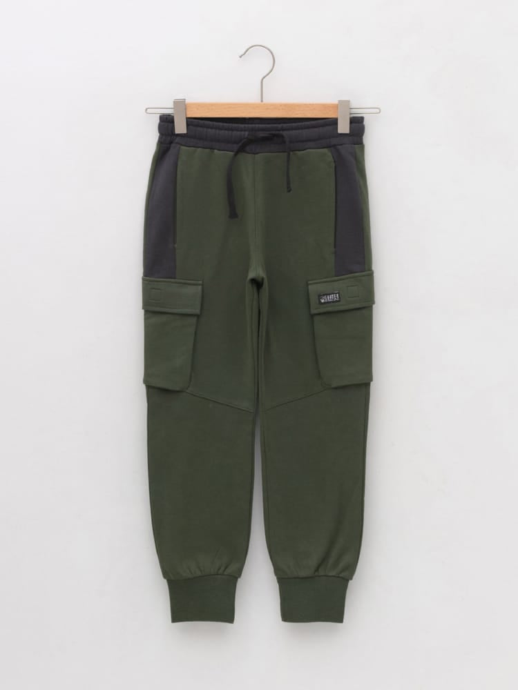 Mid Green Colored Trousers For Kids Boys