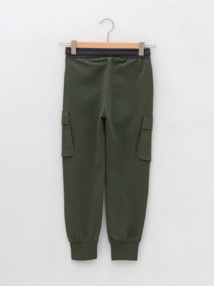 Mid Green Colored Trousers For Kids Boys