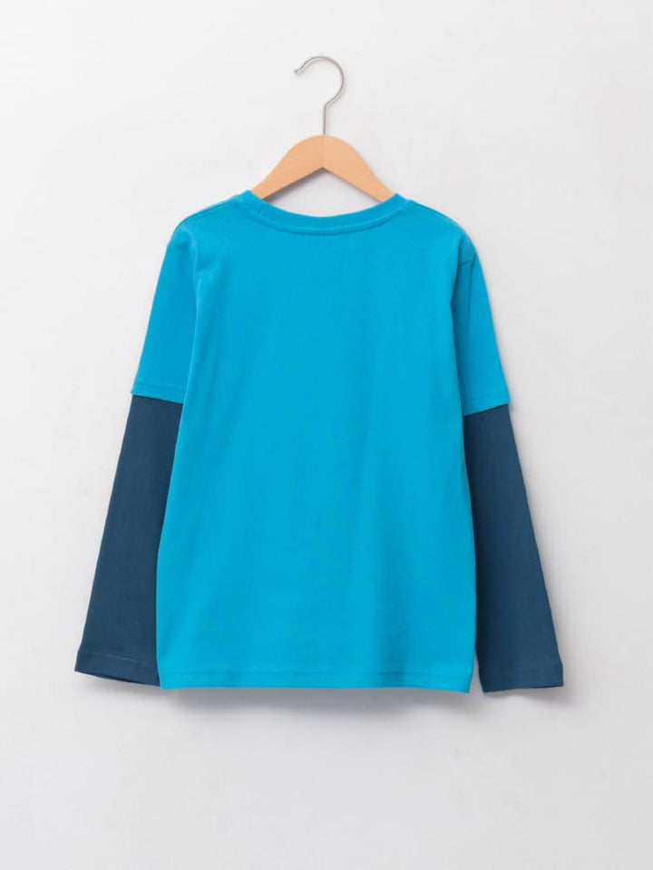 Blue Colored T-Shirt For Kids Boys