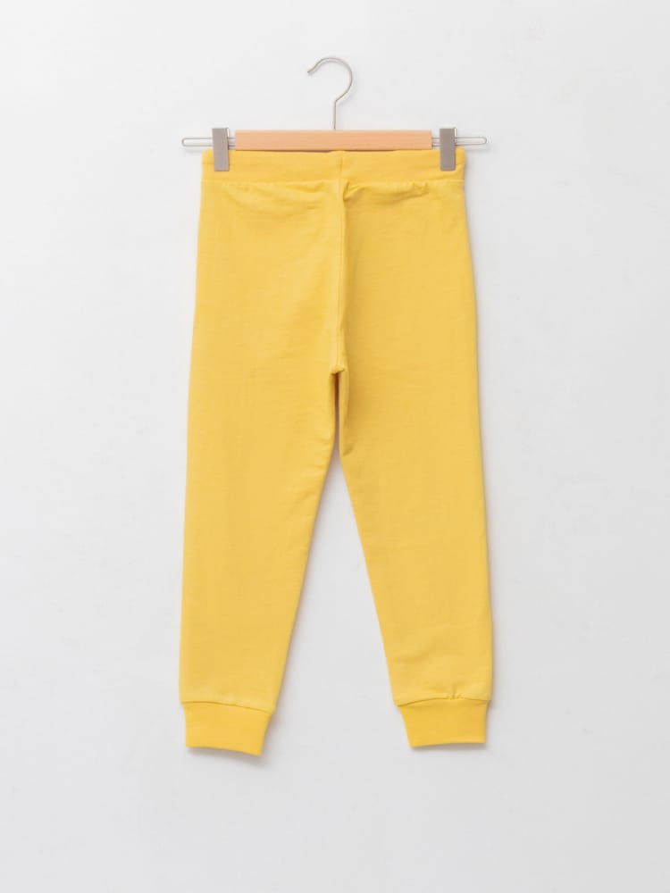 Dull Yellow Colored Trousers For Kids Boys