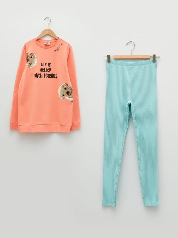 Pale Coral Colored Set For Kids Girls