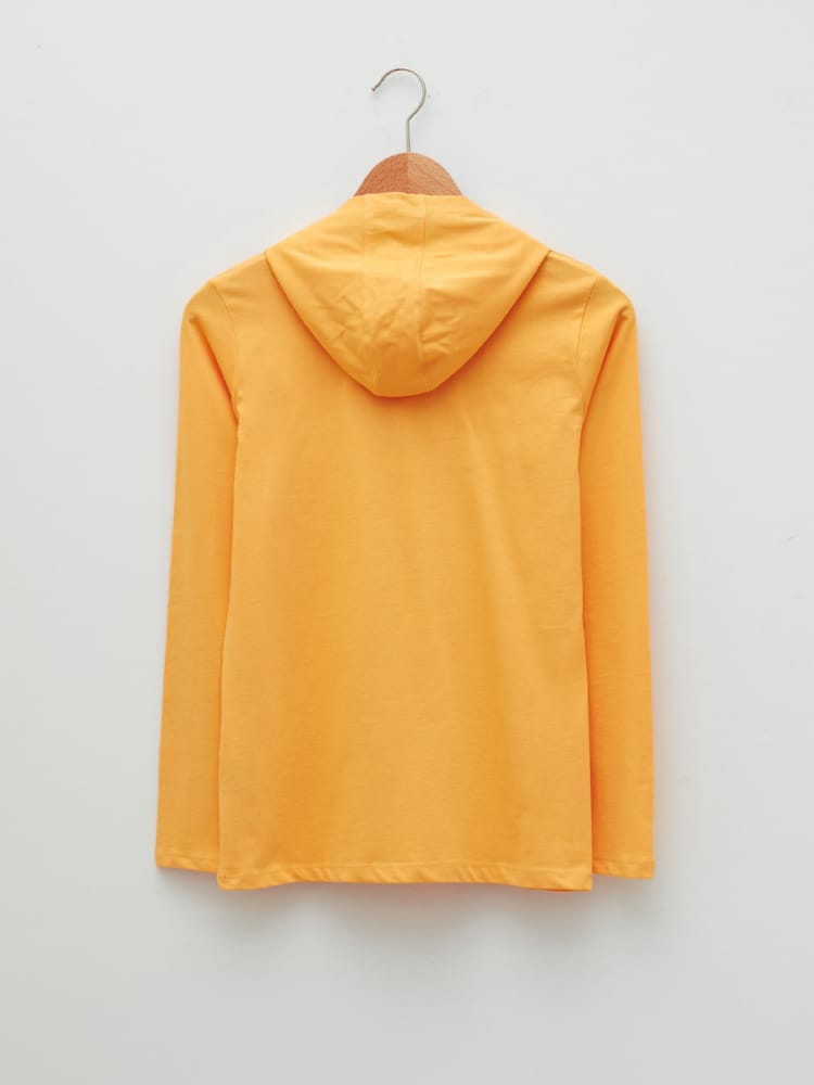 Light Orange Colored T-Shirt For Kids Boys