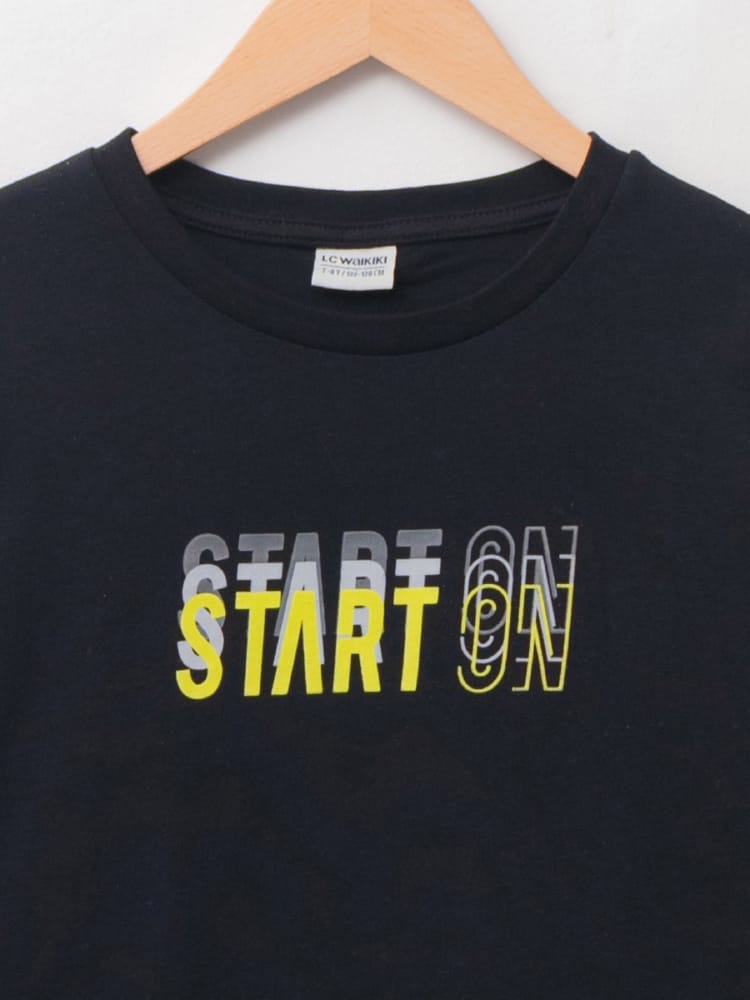 New Black Colored T-Shirt For Kids Boys