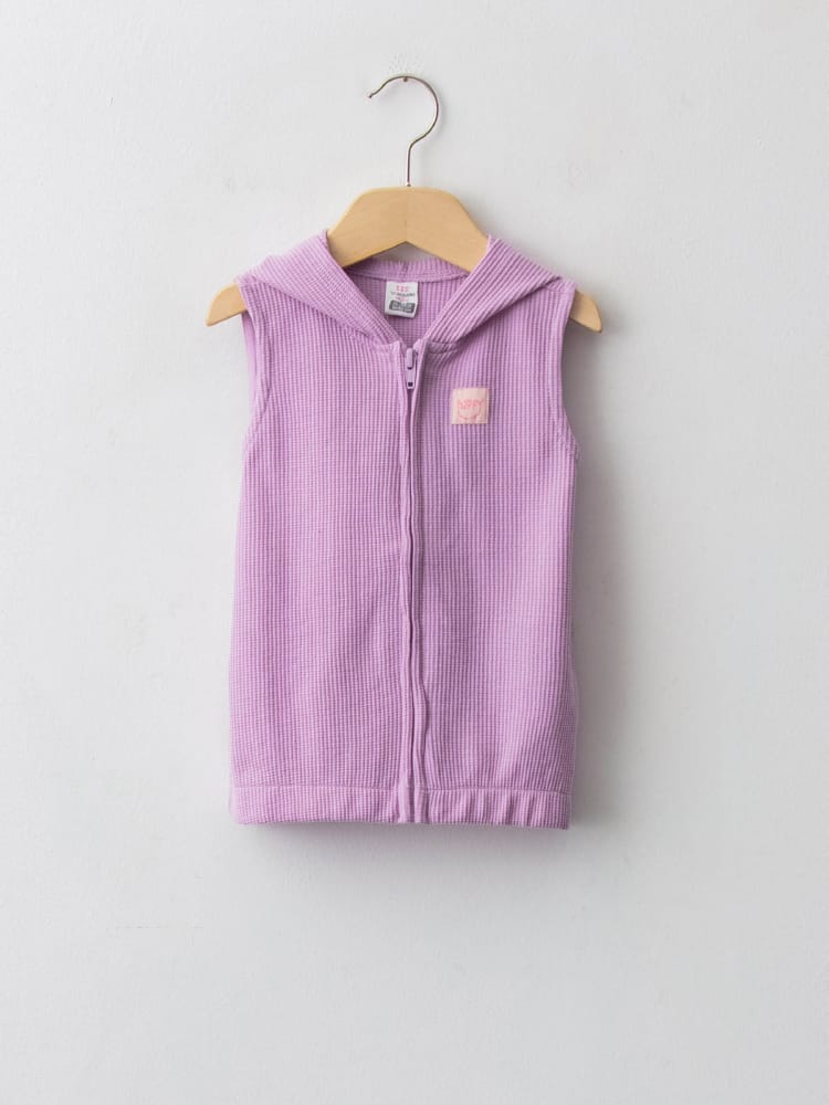 Lilac Colored Vest For Baby Girls