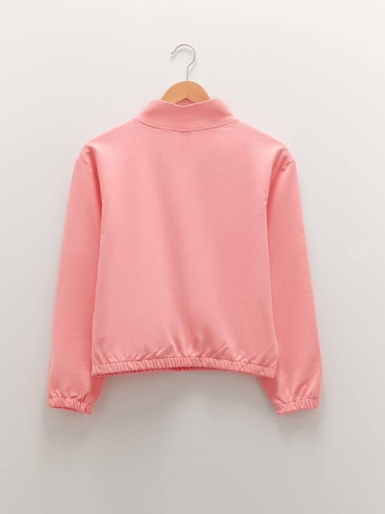 Pink Colored Sweatshirt For Kids Girls