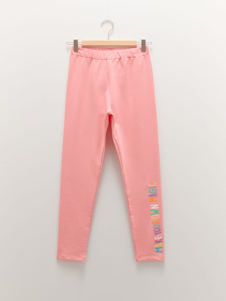 Pink Colored Leggings For Kids Girls