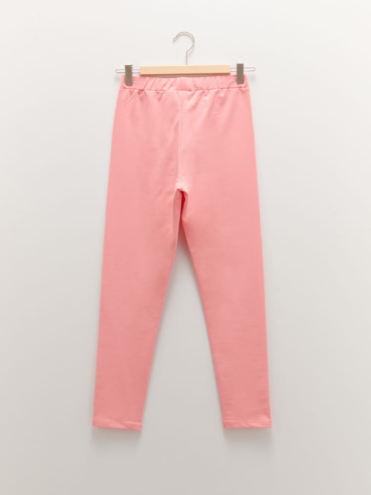 Pink Colored Leggings For Kids Girls