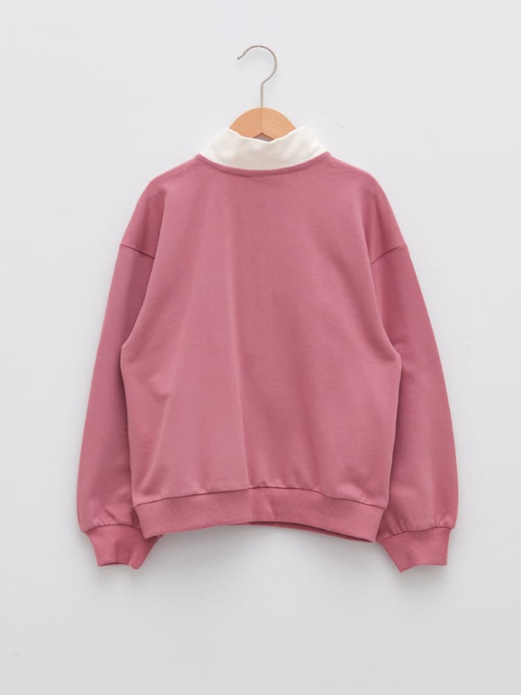 Dusty Rose Colored Sweatshirt For Kids Girls