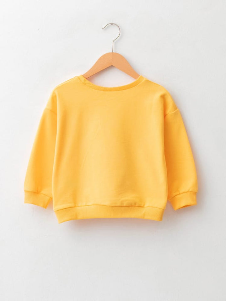 Light Orange Colored Sweatshirt For Baby Boys
