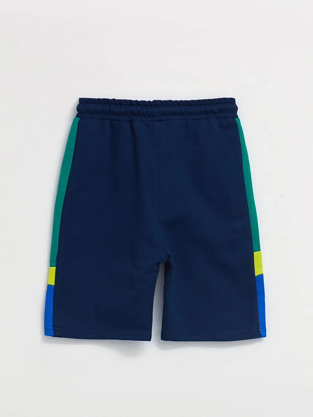 Color Block Boy Shorts With Elastic Waist