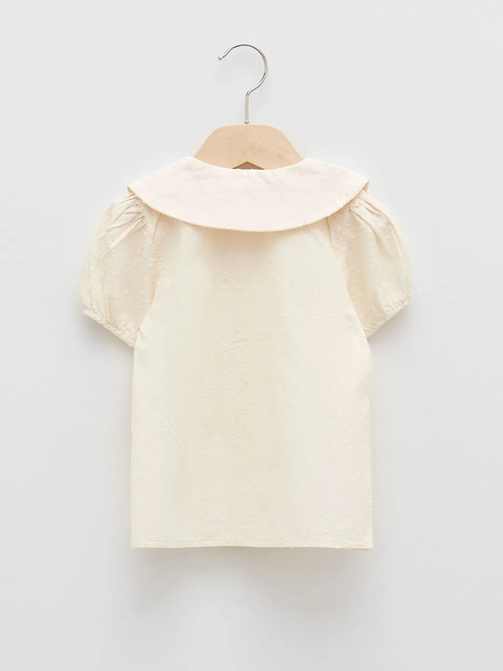 Bebe Collar Short Sleeve Baby Girl Shirt