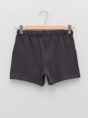 Basic Elastic Waist Girl Shorts