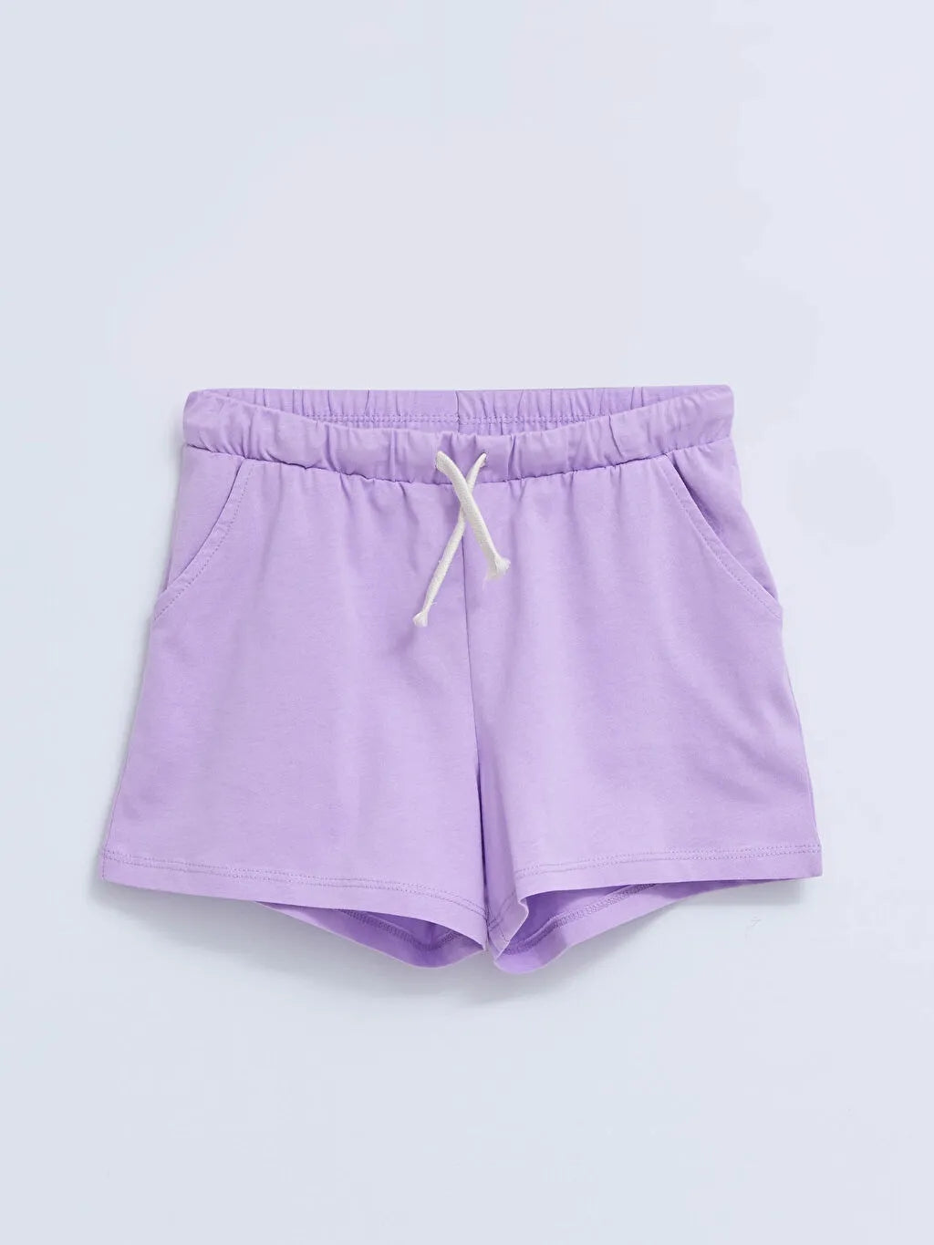 Basic Elastic Waist Girl Shorts