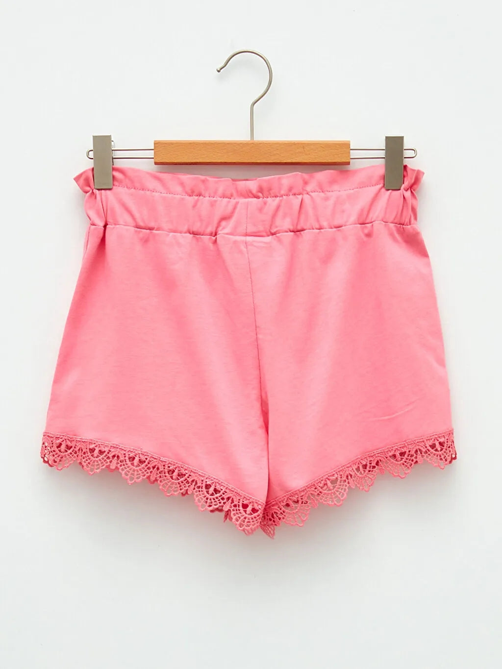 Basic Elastic Waist Girl Shorts