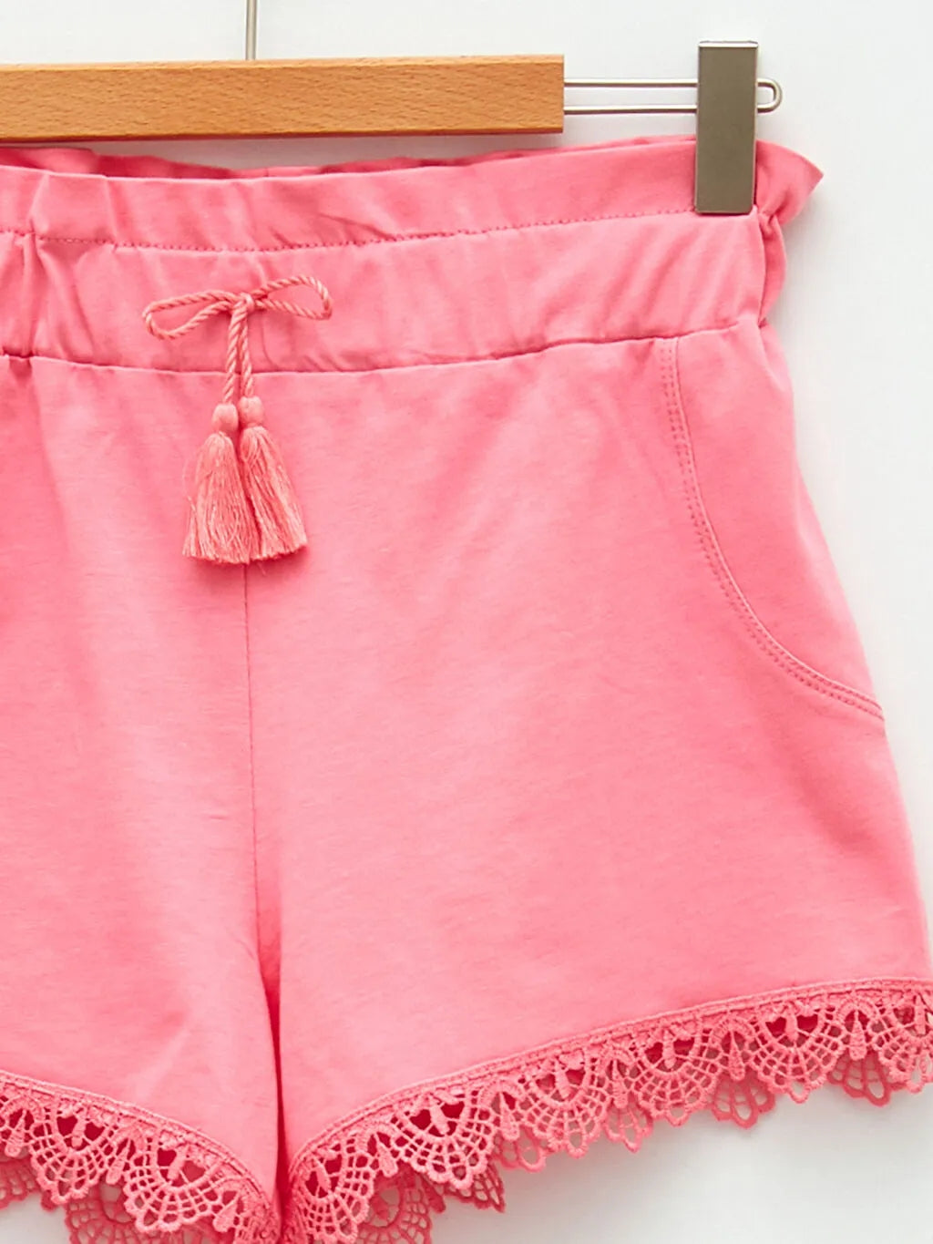 Basic Elastic Waist Girl Shorts