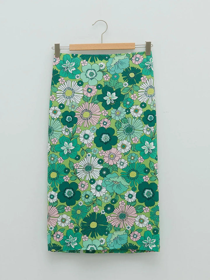 LCW Casual Women Floral Pencil Skirt