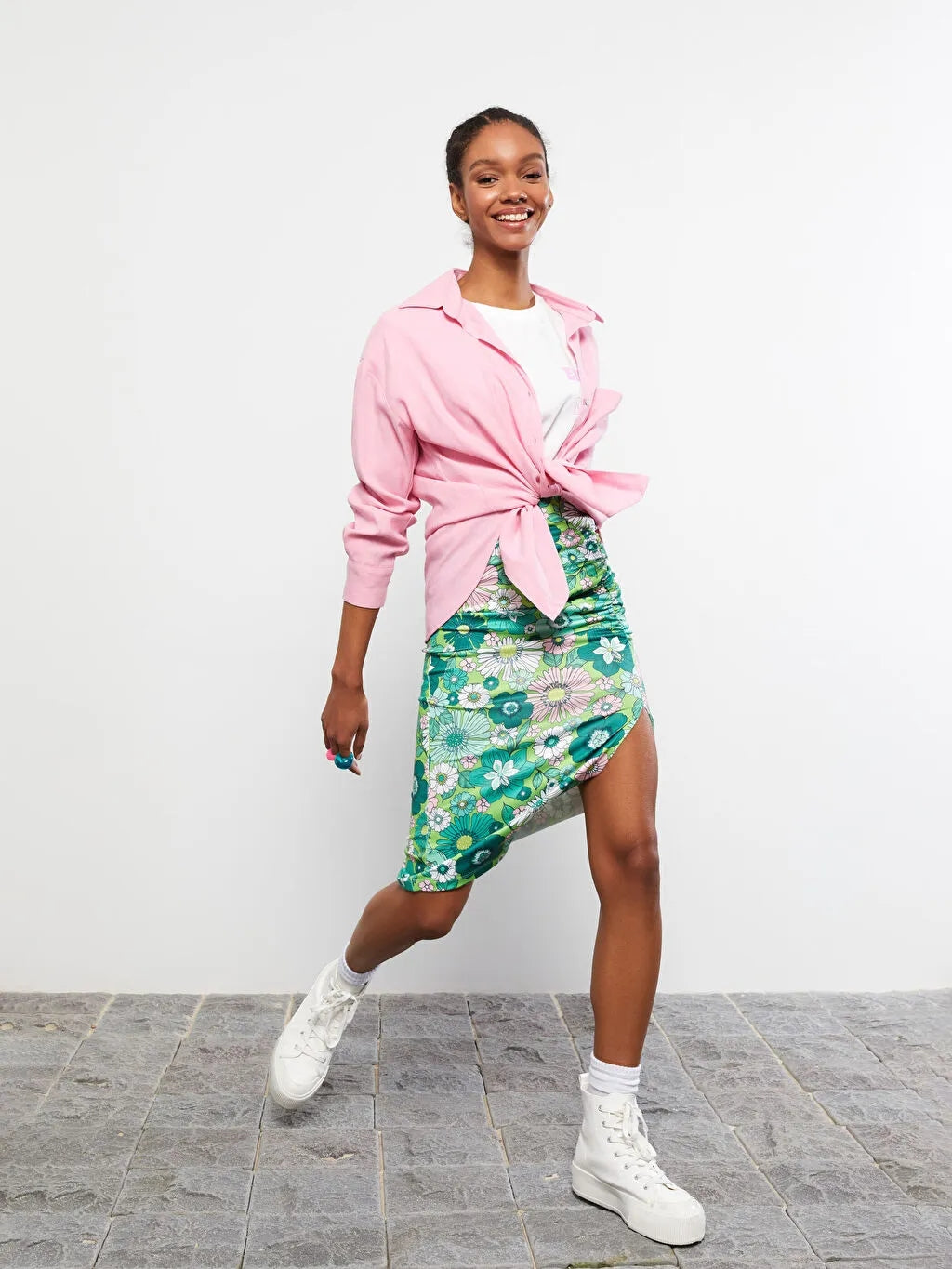 LCW Casual Women Floral Pencil Skirt