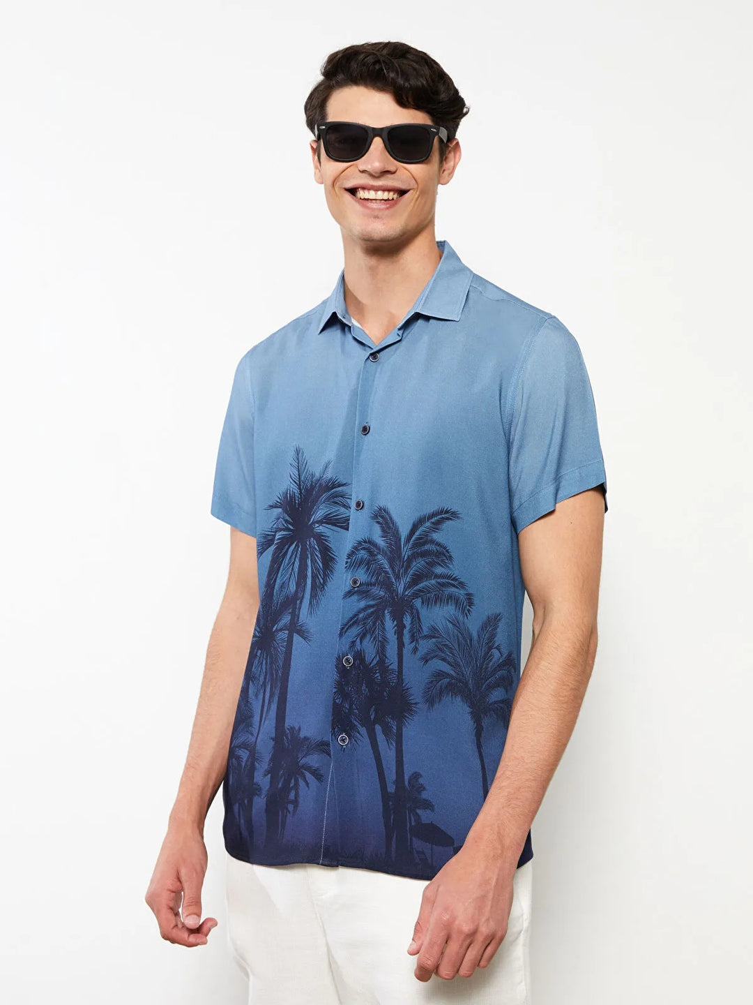 Lcw Vision Regular Fit Short Sleeve Patterned Men Shirt