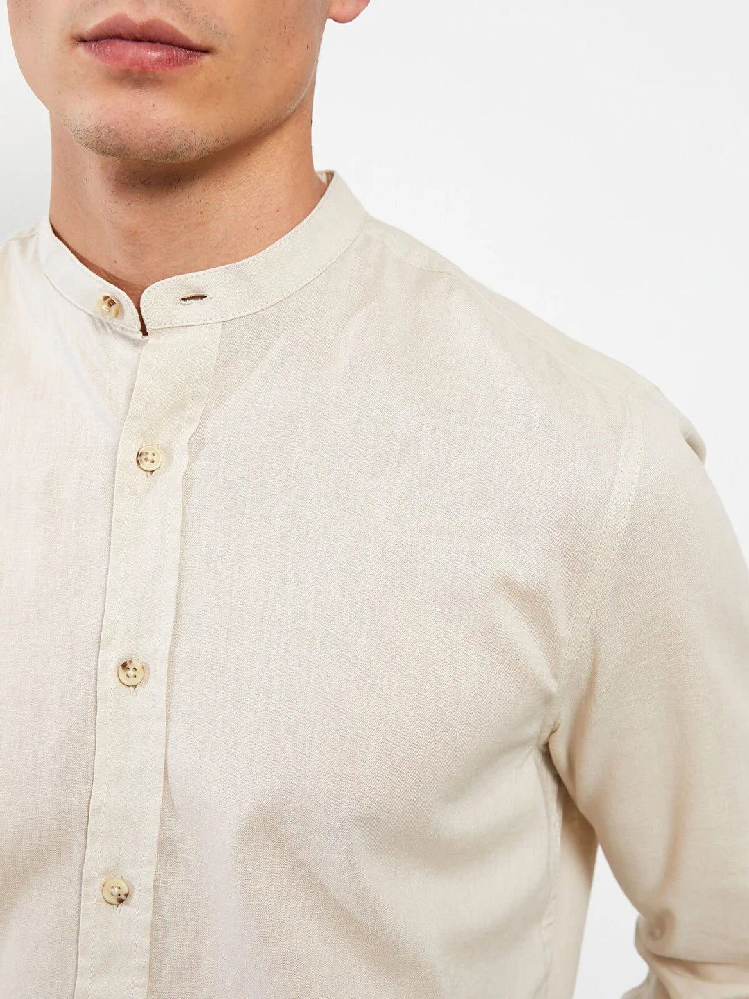 Slim Fit Classic Collar Long Sleeve Men Shirt