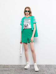 LCW CASUAL Standard Fit Straight Pocket Detailed Women's Bermuda Shorts