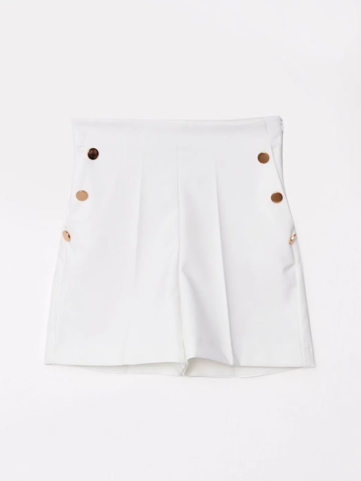 LCW CASUAL Standard Fit Straight Pocket Detailed Women's Bermuda Shorts