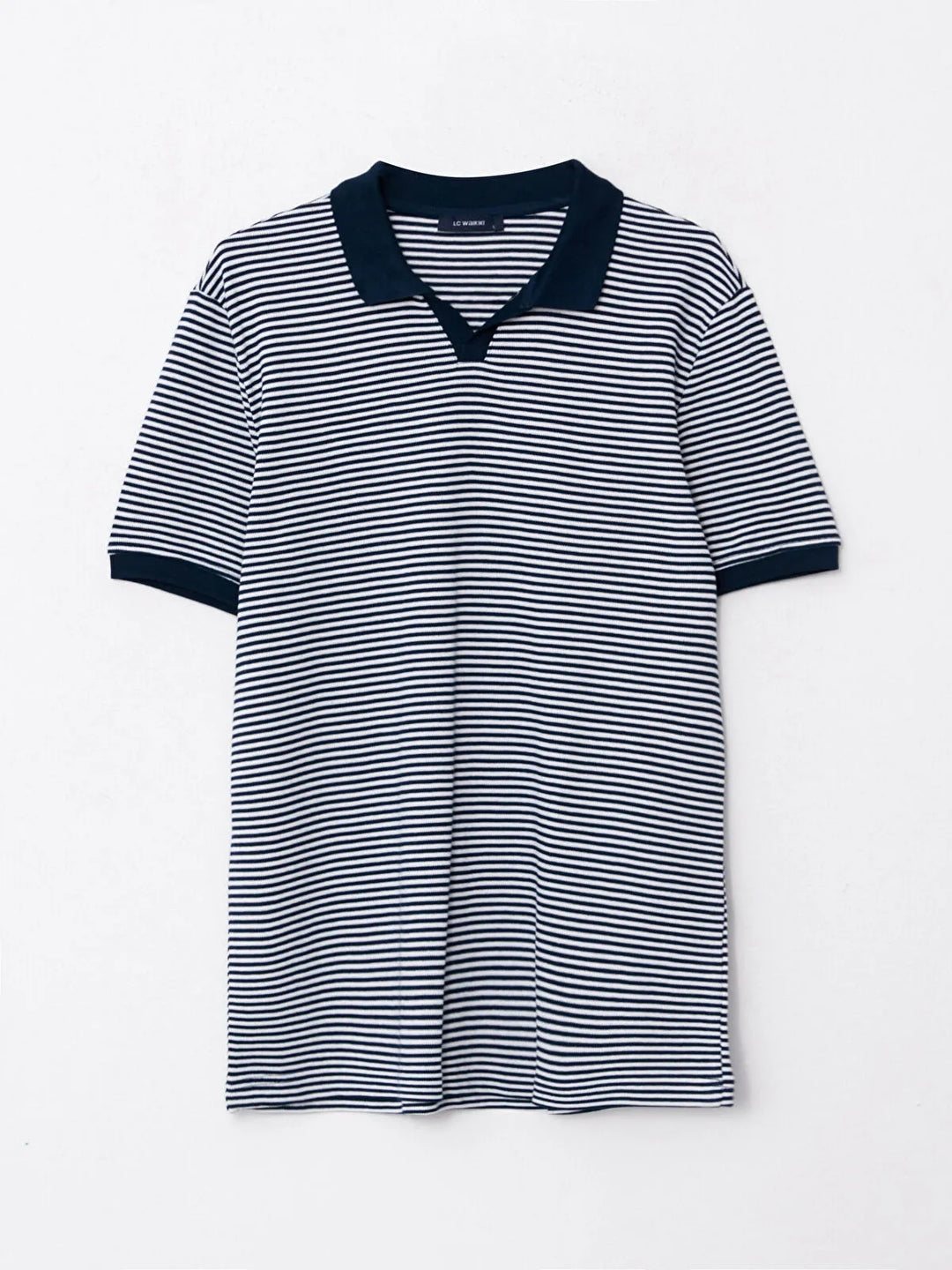 Lcw Classic Polo Collar Short Sleeve Striped Men T-Shirt