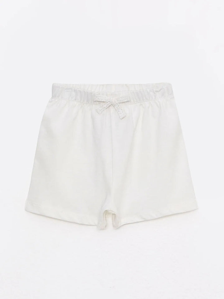 Baby Girl Shorts With Elastic Waist 2 Pack