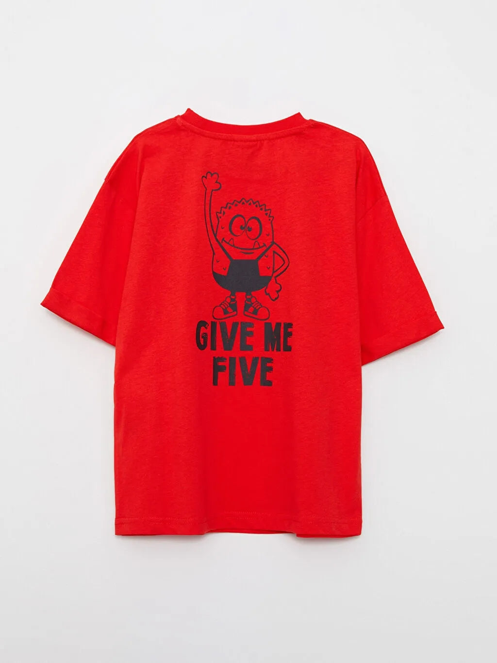 Crew Neck Printed Short Sleeve Boy T-Shirt & Bermuda