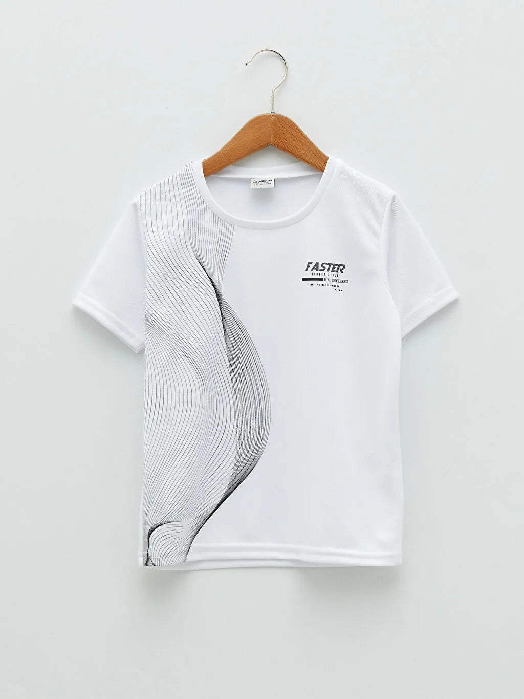 Crew Neck Printed Short Sleeve Boy T-Shirt