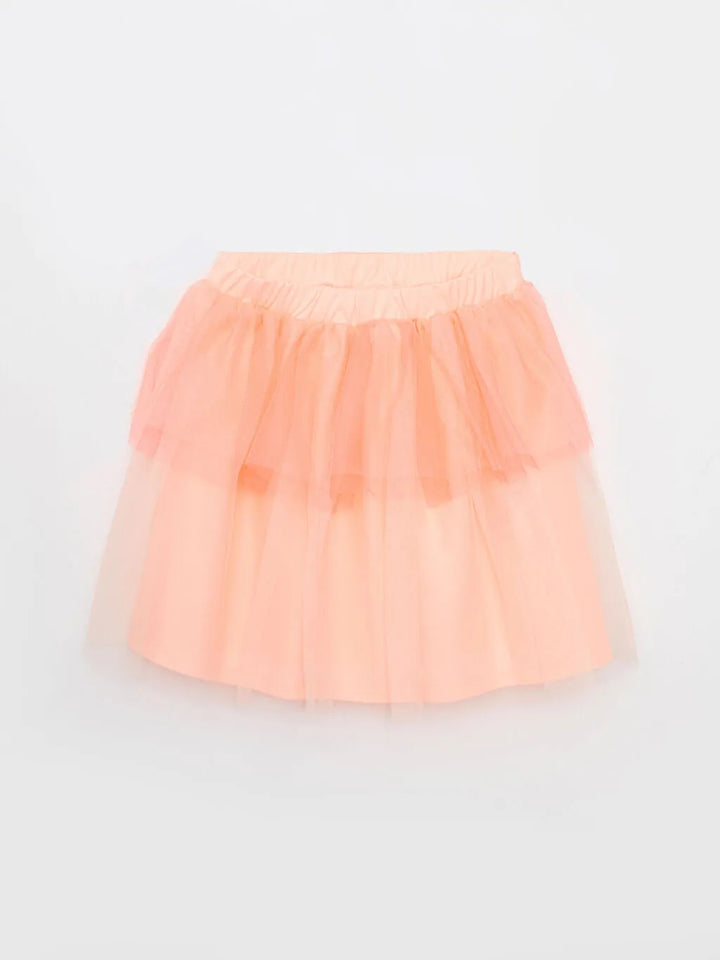 Elastic Waist Girl Tulle Skirt