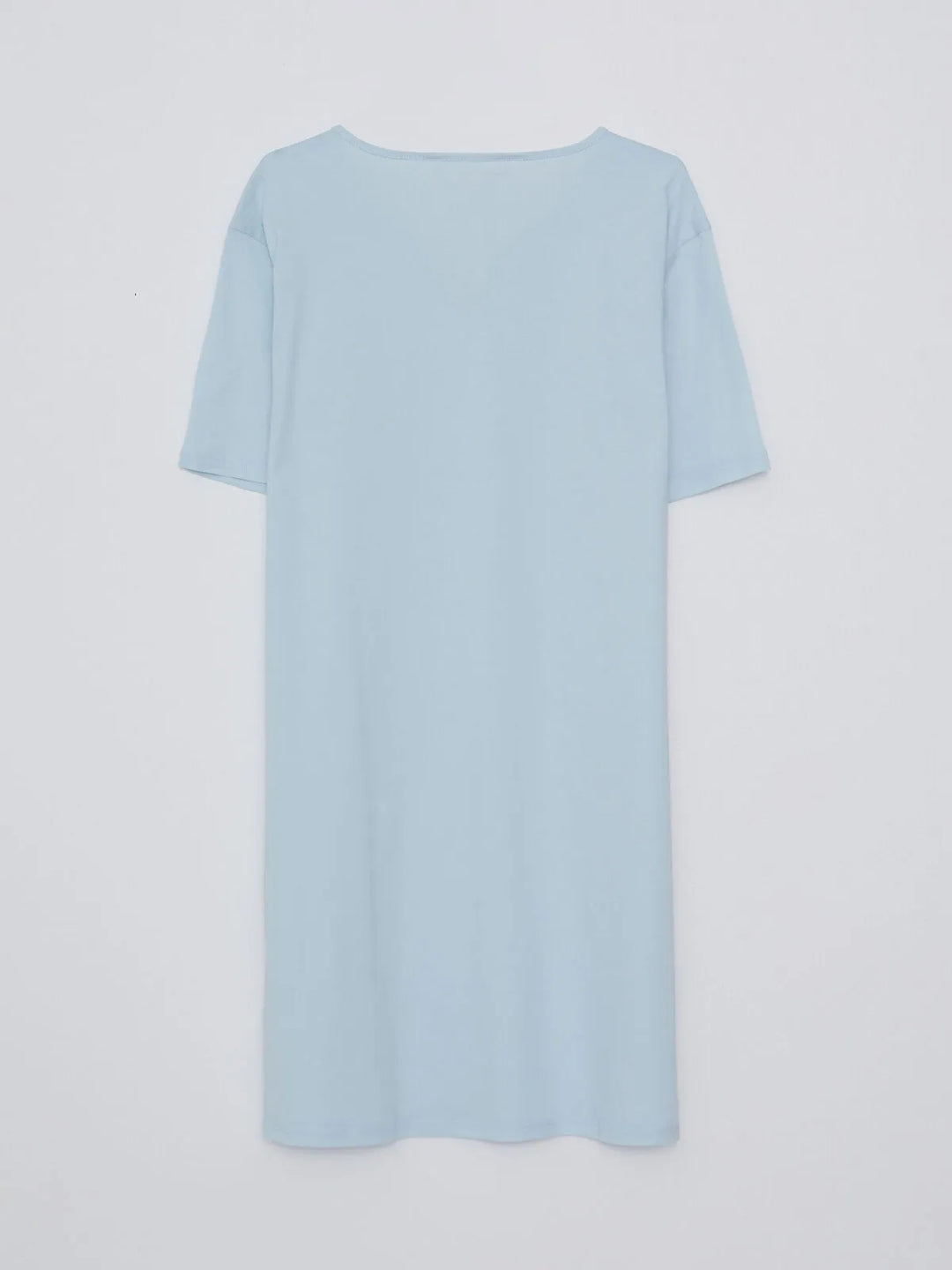 Women Striped Short Sleeve Cotton Nightgown