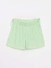 Basic Elastic Waist Girl Shorts