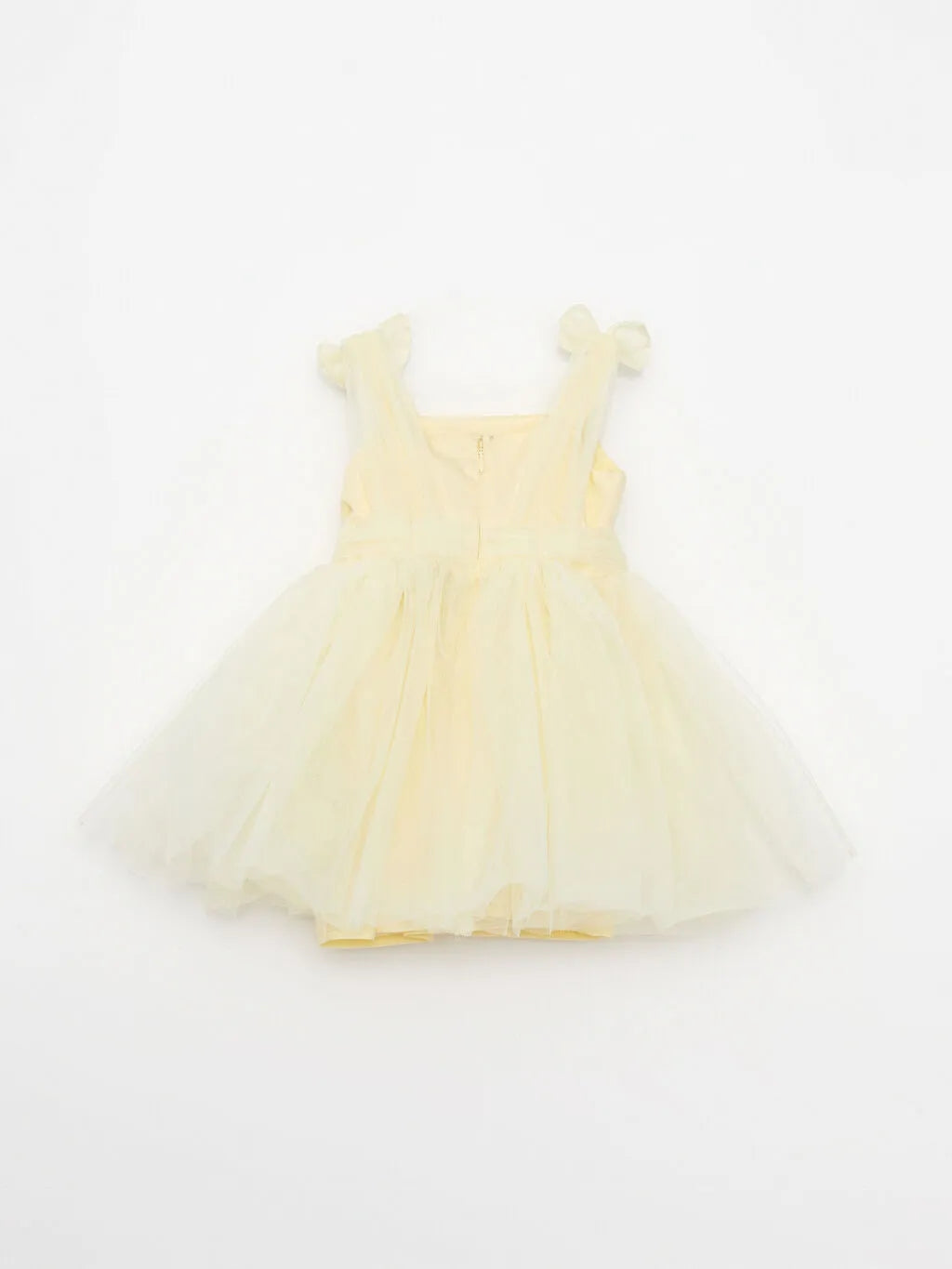 Square Neck Strapless Baby Girl Wedding Dress