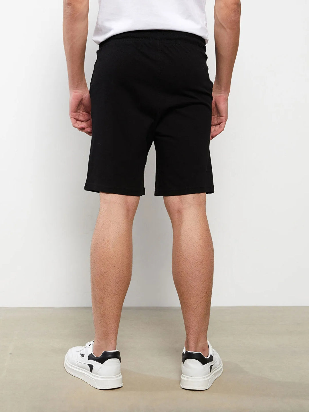 Standard Fit Men Shorts With Elastic Waist