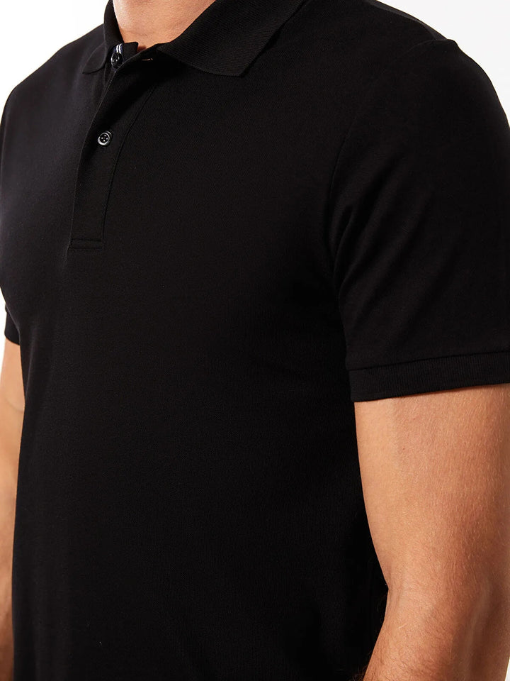 Polo Neck Short Sleeve Men T-Shirt