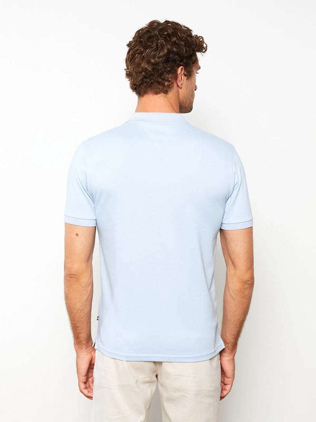 Polo Neck Short Sleeve Men T-Shirt