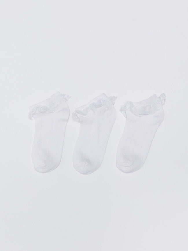 Dream Lace Detailed Girls Booties Socks 3 Pack Hover Image