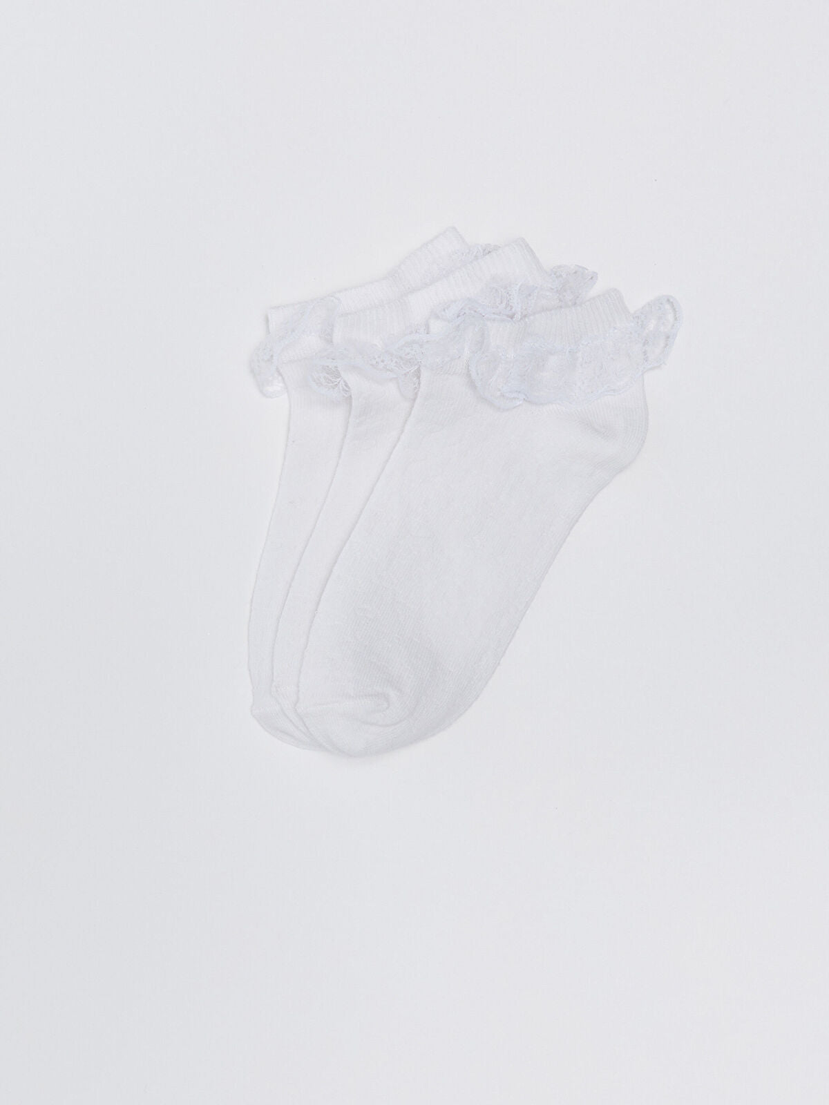 Dream Lace Detailed Girls Booties Socks 3 Pack