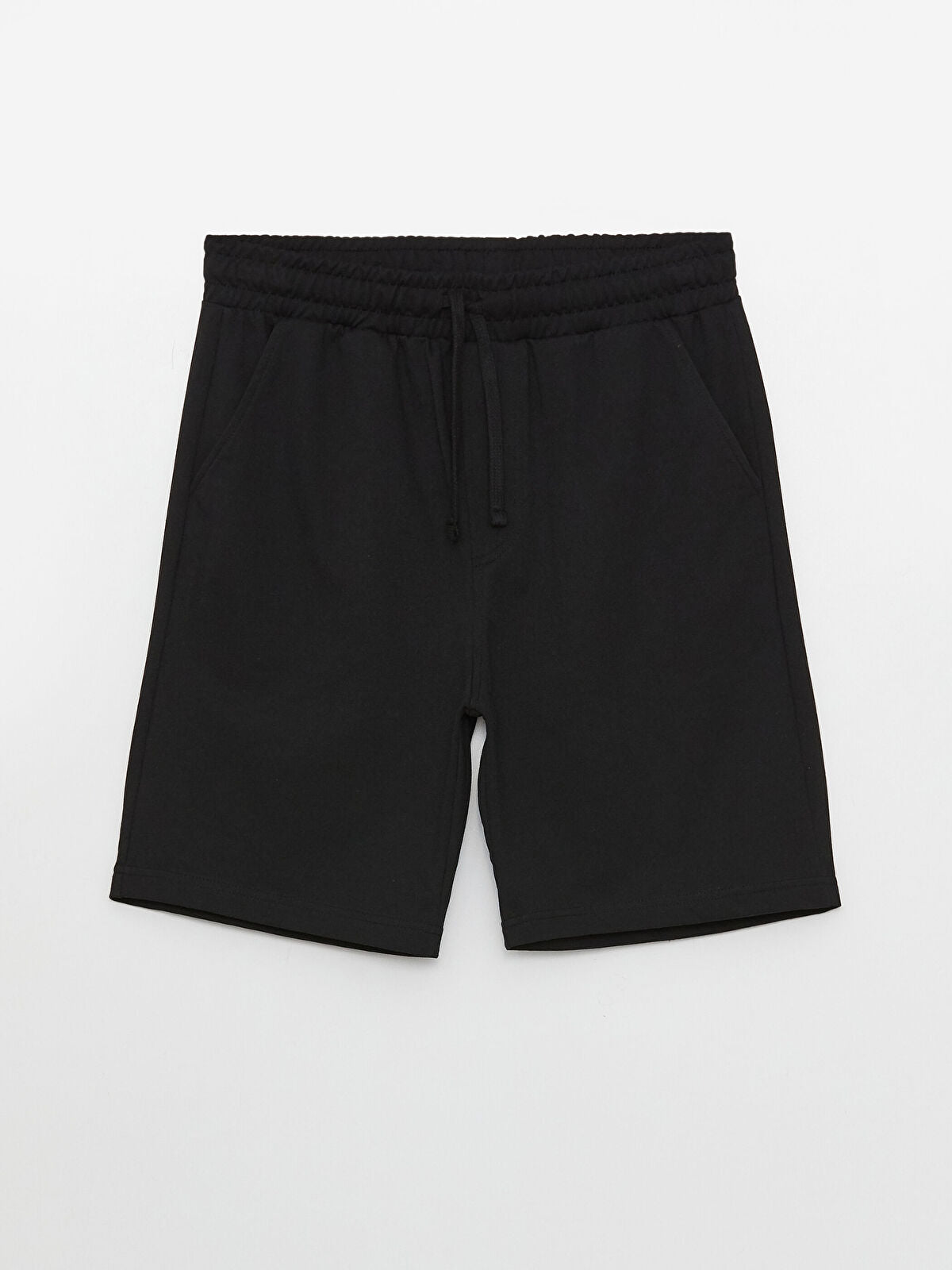 Basic Slim Fit Knitted Men Shorts