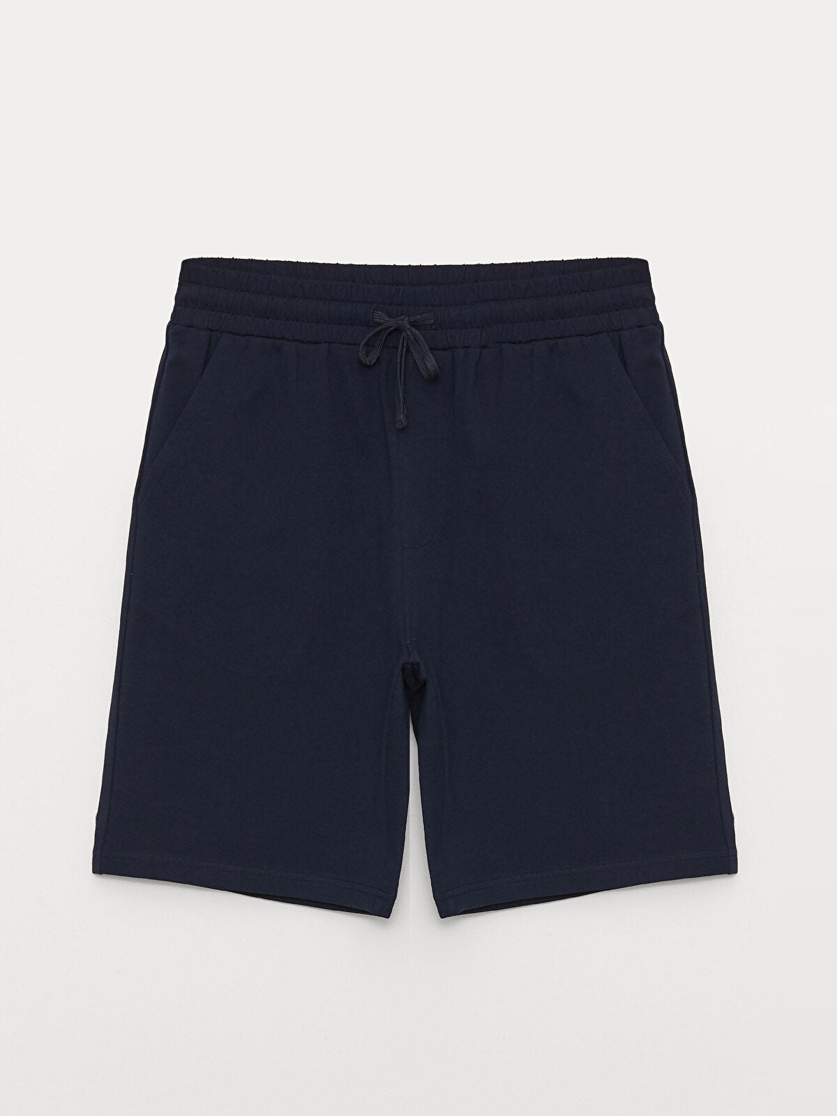 Basic Slim Fit Knitted Men Shorts