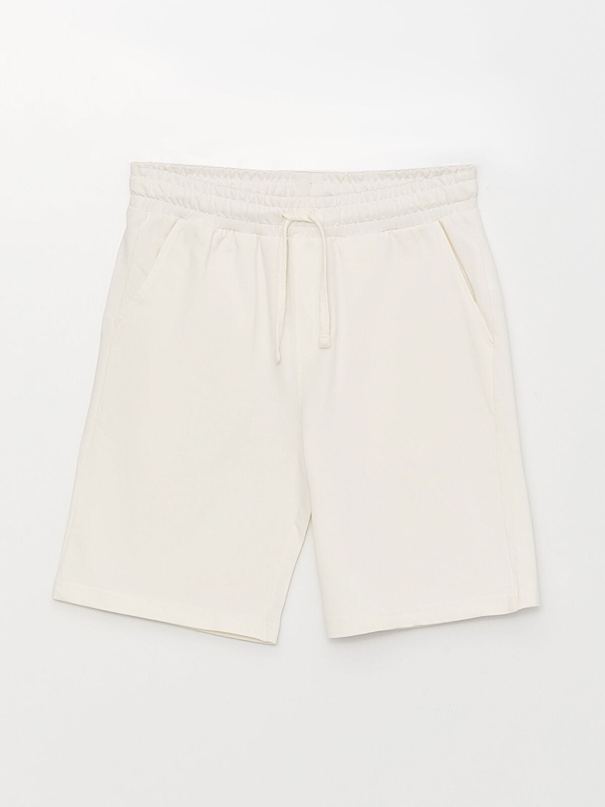 Basic Slim Fit Knitted Men Shorts