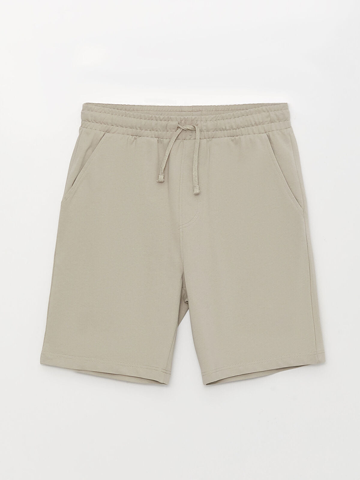 Basic Slim Fit Knitted Men Shorts