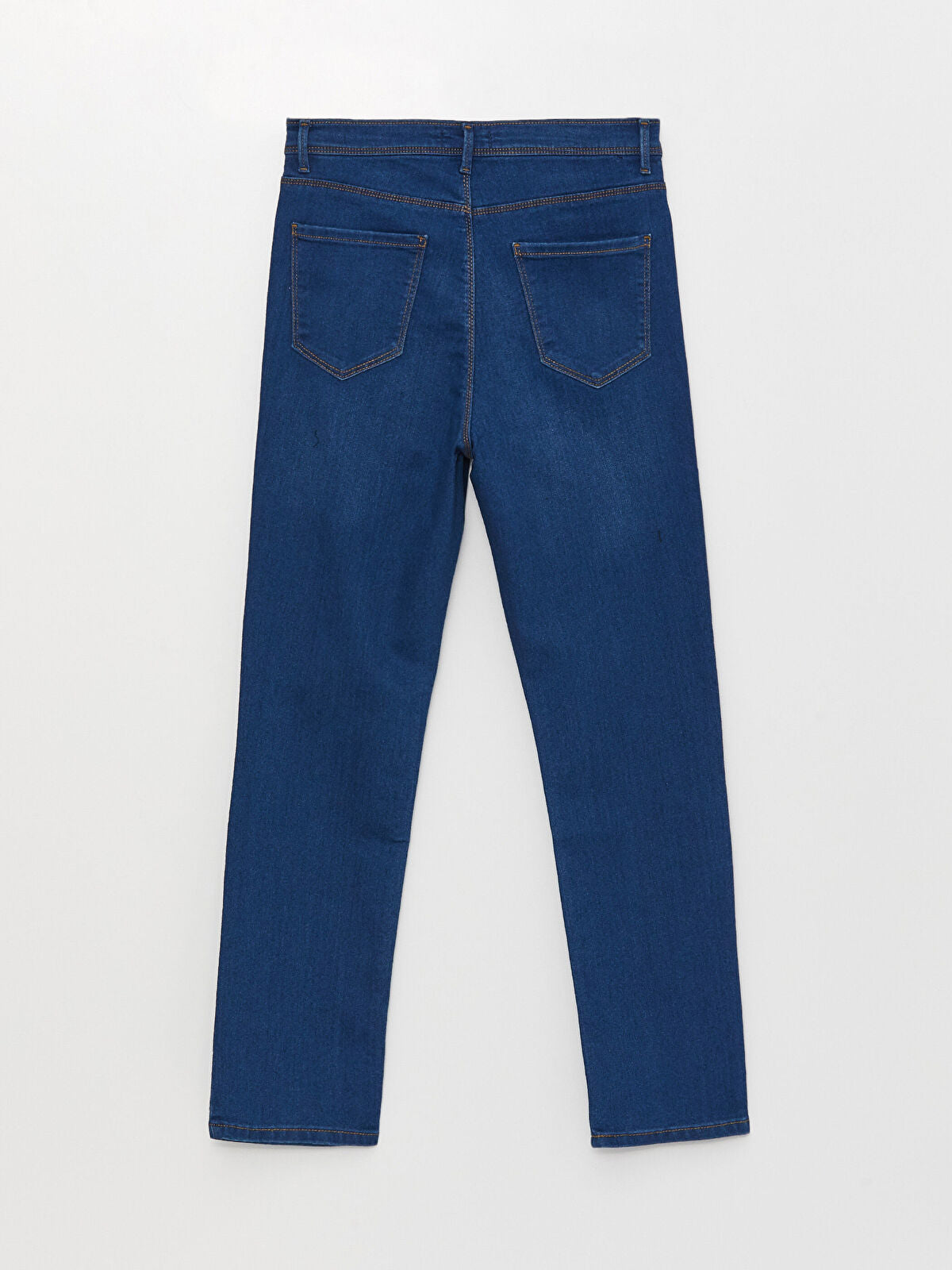Basic High Waist Slim Fit Straight Women Jeans