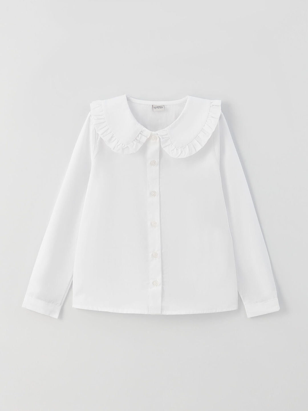 Kids Baby Collar Basic Long Sleeve Girl Shirt