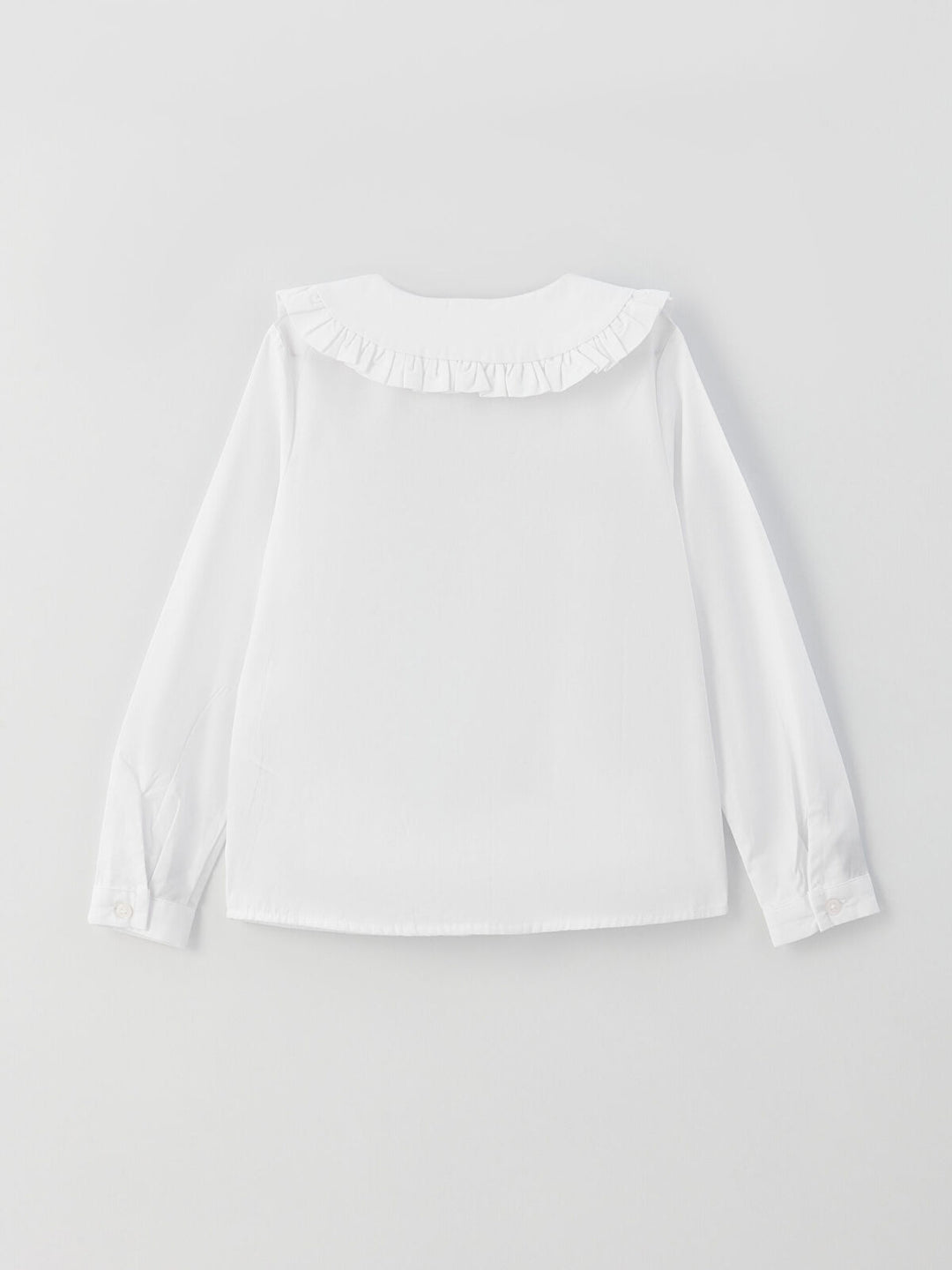 Kids Baby Collar Basic Long Sleeve Girl Shirt