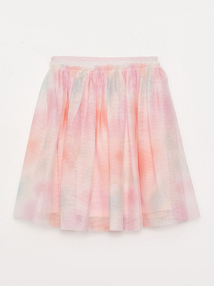 Kids Elastic Waist Girl Skirt