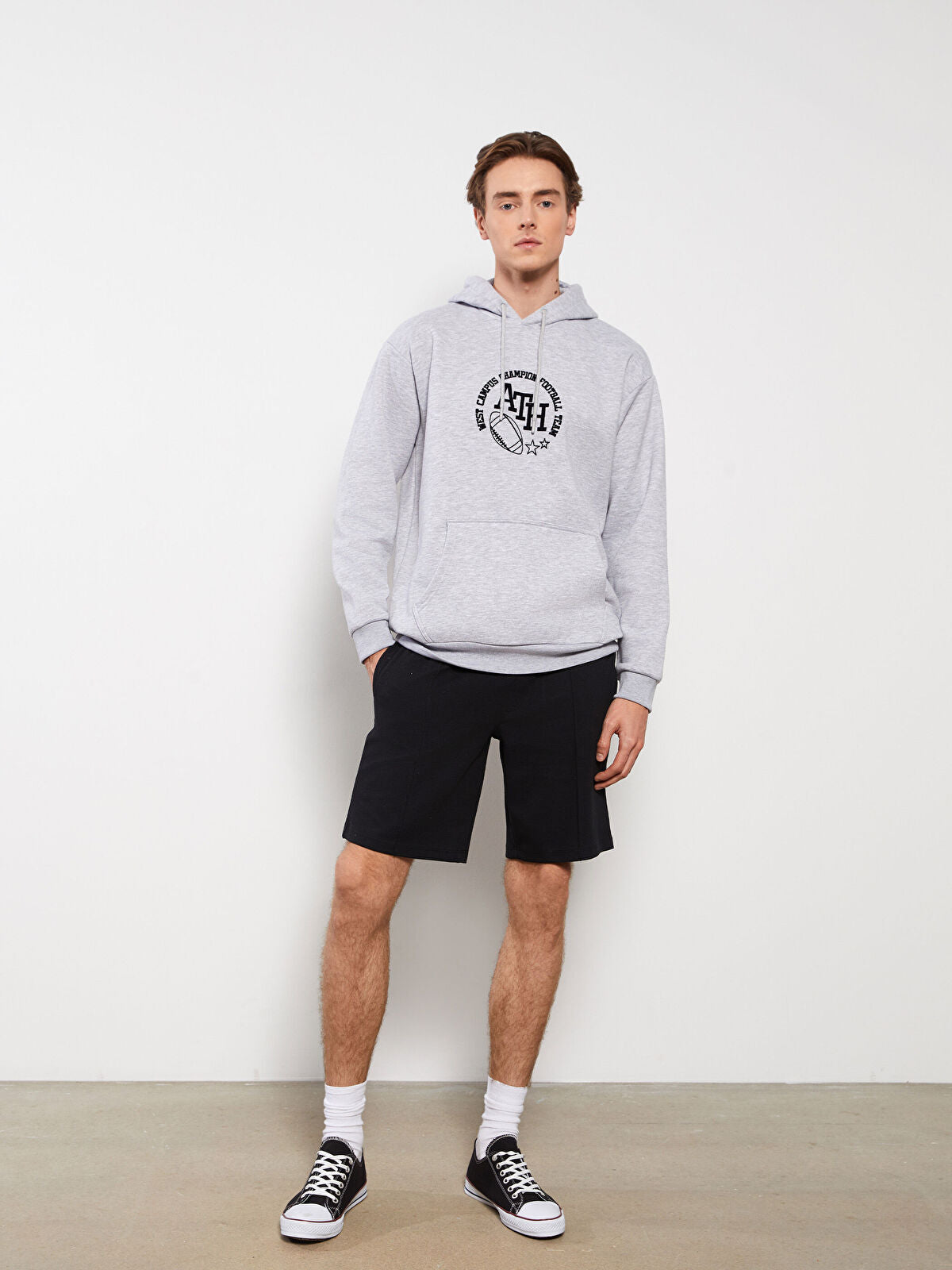 Slim Fit Knitted Men Shorts