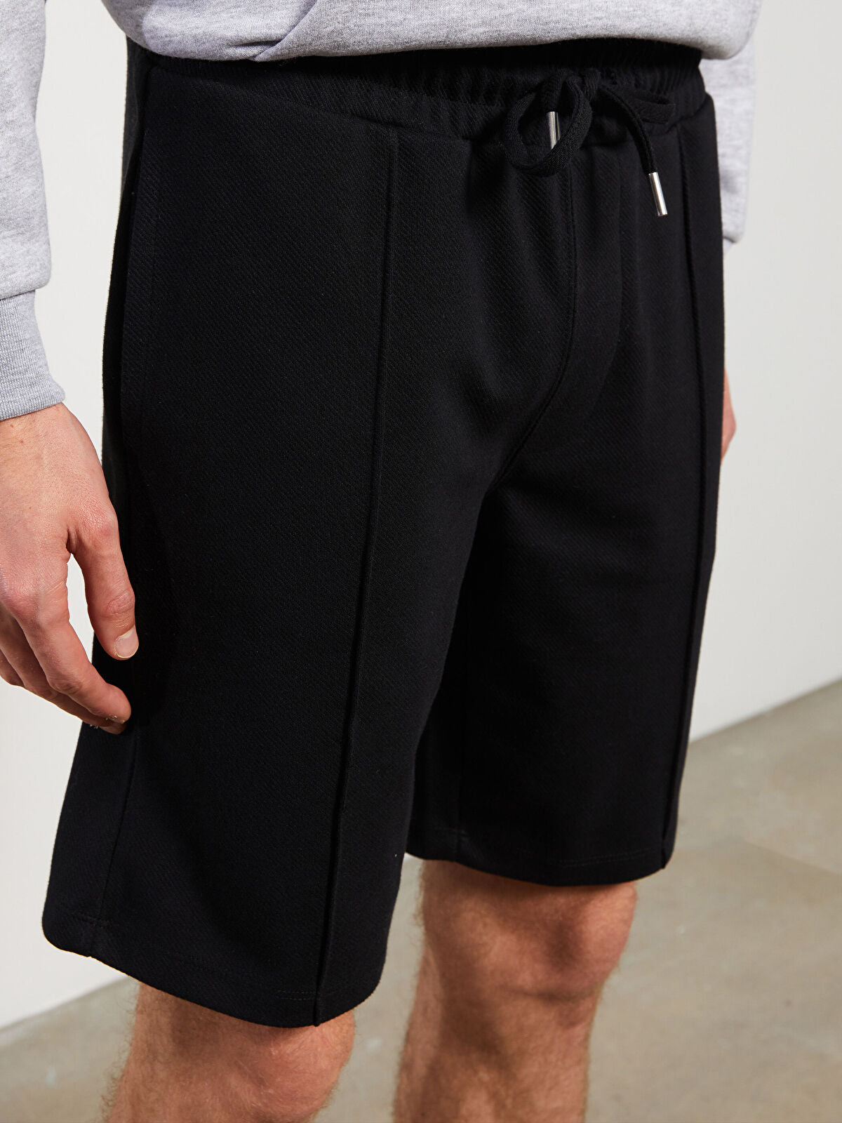 Slim Fit Knitted Men Shorts